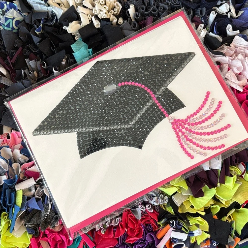 🆕Papyrus Bejeweled Graduation Cap Greeting Card